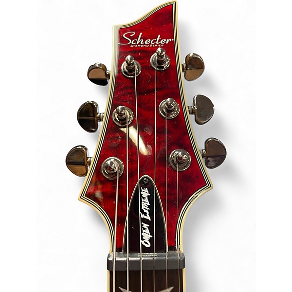 Used 2025 Schecter Guitar Research Omen Extreme 6 Black Cherry Solid Body Electric Guitar