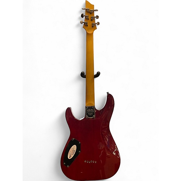 Used 2025 Schecter Guitar Research Omen Extreme 6 Black Cherry Solid Body Electric Guitar