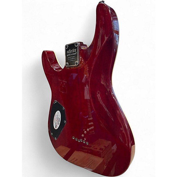 Used 2025 Schecter Guitar Research Omen Extreme 6 Black Cherry Solid Body Electric Guitar