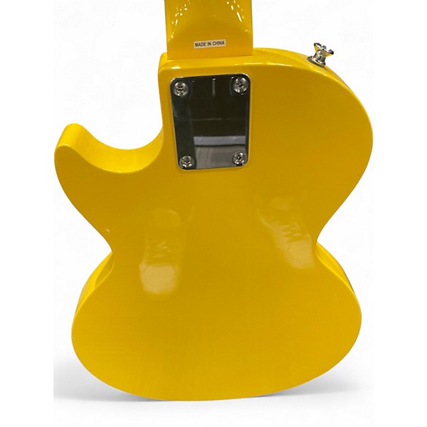 Used 2022 Epiphone Les Paul SL Graffiti Yellow Solid Body Electric Guitar