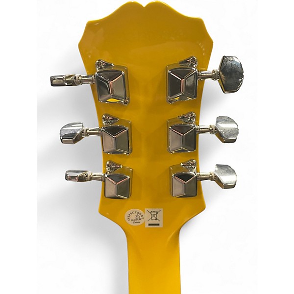 Used 2022 Epiphone Les Paul SL Graffiti Yellow Solid Body Electric Guitar