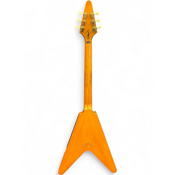 Used Epiphone Korina Flying V Natural Electric Bass Guitar