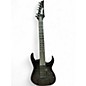 Used Ibanez GRG7221QA Trans Black Solid Body Electric Guitar thumbnail