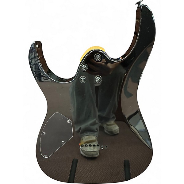 Used Ibanez GRG7221QA Trans Black Solid Body Electric Guitar