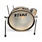Used TAMA 4 Piece CLUB JAM PANCAKE KIT HAIRLINE BLACK Drum Kit