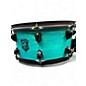 Used SJC Drums 14in PATHFINDER MIAMI TEAL SATIN Drum