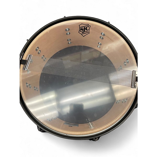 Used SJC Drums 14in PATHFINDER MIAMI TEAL SATIN Drum