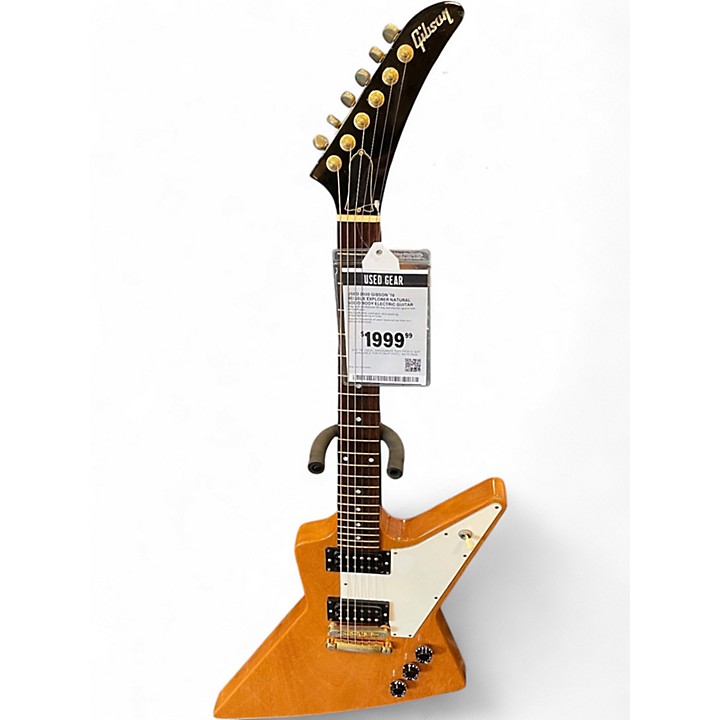 Used 2000 Gibson '76 reissue explorer Natural Solid Body Electric
