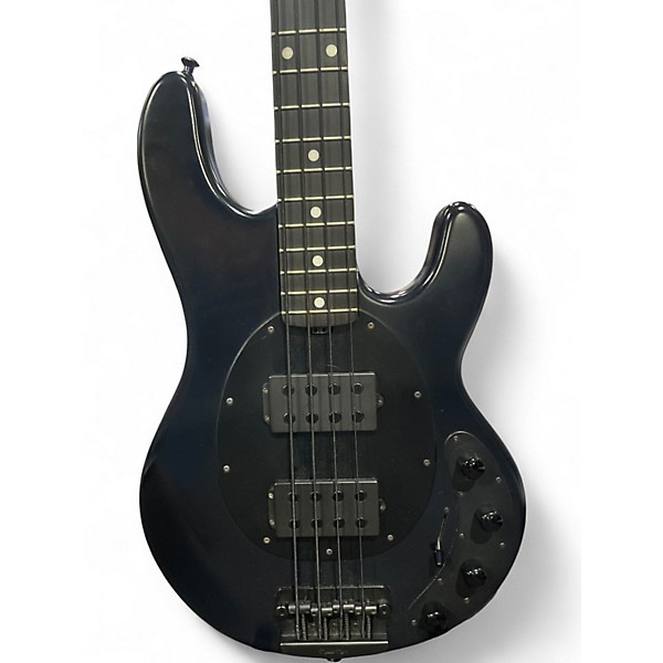 Used 2006 Ernie Ball Music Man Stingray Stealth 4 String Black Electric Bass Guitar