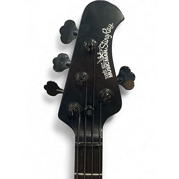 Used 2006 Ernie Ball Music Man Stingray Stealth 4 String Black Electric Bass Guitar