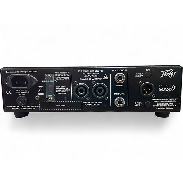Used Peavey Mini Max Bass Amp Head