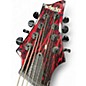 Used Schecter Guitar Research C-8 MULTI SCALE SILVER MOUNTAIN 8 STRING RED AND BLACK Solid Body Electric Guitar