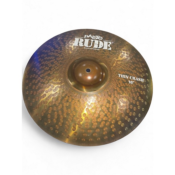 Used Paiste 16in Rude Thin Crash Cymbal