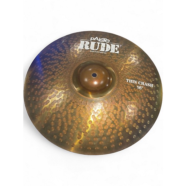 Used Paiste 16in Rude Thin Crash Cymbal