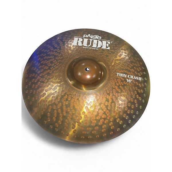 Used Paiste 16in Rude Thin Crash Cymbal