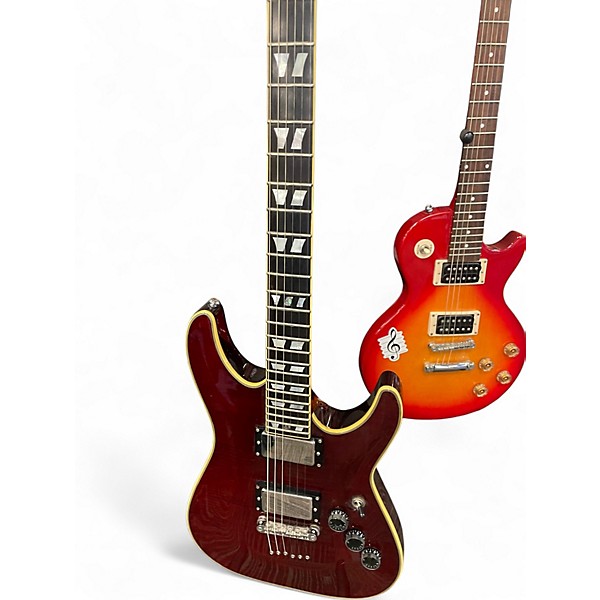 Used Schecter Guitar Research C1 LIMITED RED Solid Body Electric Guitar