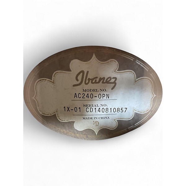 Used Ibanez AC240 Natural Acoustic Guitar