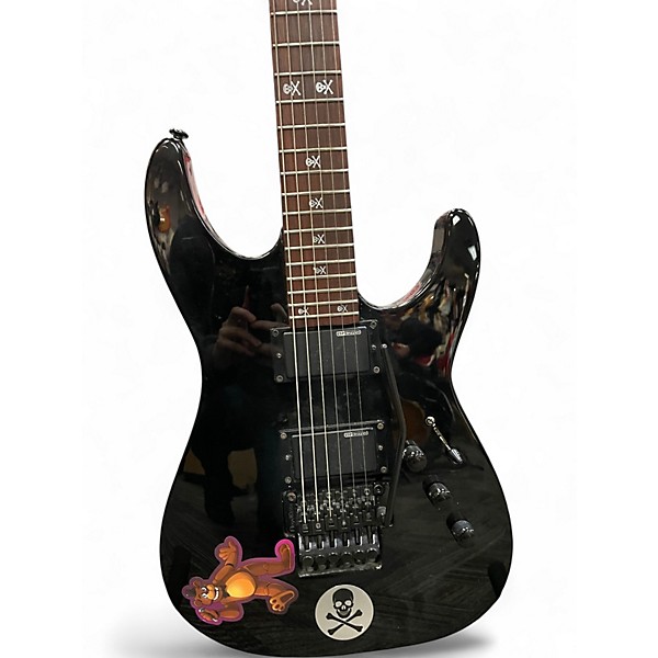 Used ESP LTD KH202 Kirk Hammett Signature Black Solid Body Electric Guitar