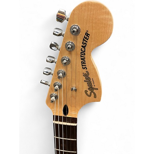 Used Squier Affinity Stratocaster Black Solid Body Electric Guitar