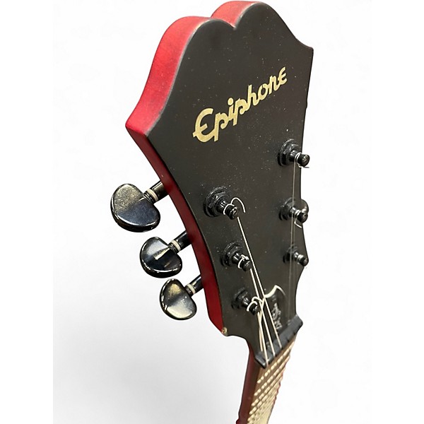 Used Epiphone Dot Studio Worn Cherry Hollow Body Electric Guitar