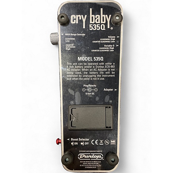 Used Dunlop 535Q Cry Baby Multi-Wah Effect Pedal