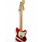 Used Fender Mustang Candy Apple Red Solid Body Electric Guitar thumbnail