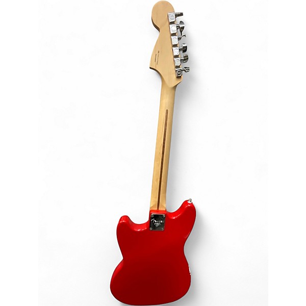 Used Fender Mustang Candy Apple Red Solid Body Electric Guitar
