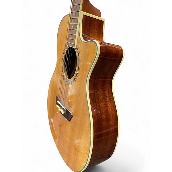 Used Washburn WF10S Natural Acoustic Guitar