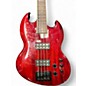 Used Ltd Viper 254 Trans Red Electric Bass Guitar
