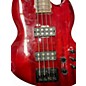 Used Ltd Viper 254 Trans Red Electric Bass Guitar