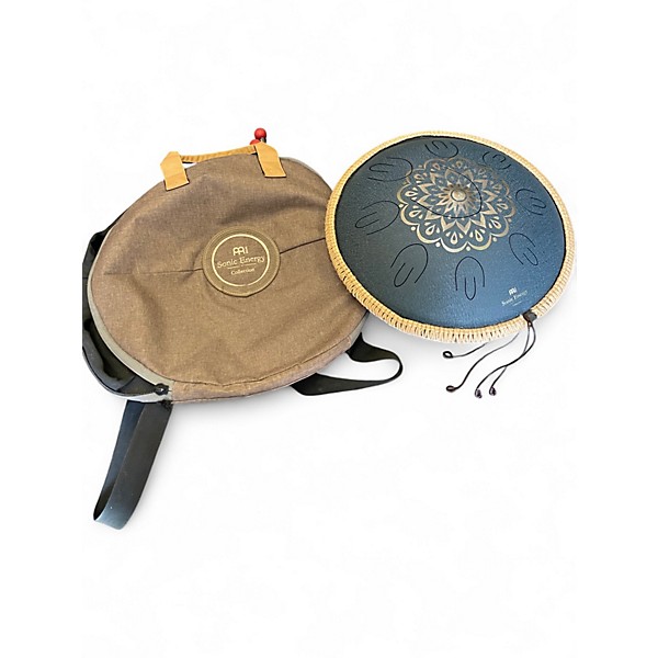 Used MEINL OSTD2NBE Sonic Energy Octave Steel Tongue Drum Blau graviert Steel Drum