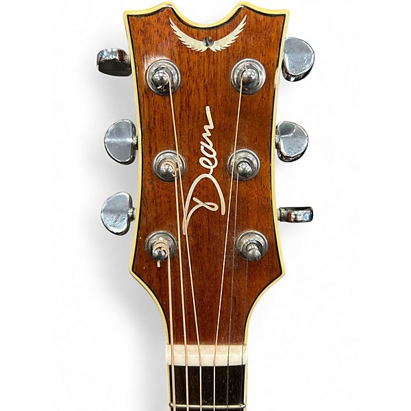 Used Dean EXOTICA QSE Natural Acoustic Electric Guitar