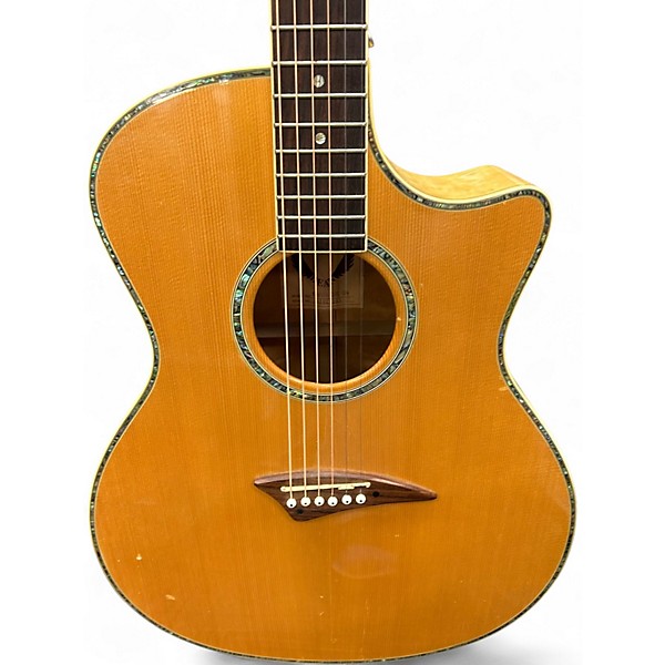 Used Dean EXOTICA QSE Natural Acoustic Electric Guitar