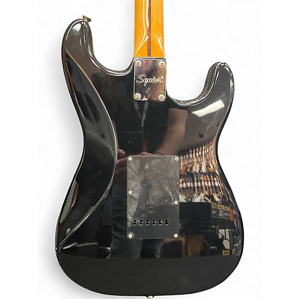 Used Squier Classic Vibe Stratocaster HSS Left Handed Black Solid Body Electric Guitar