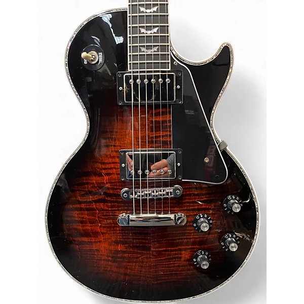 Used 2025 Gibson les paul custom bats in flight orange burst Solid Body Electric Guitar