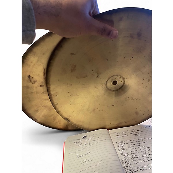Used Pearl 14in cx300 14 in hihat pair Cymbal