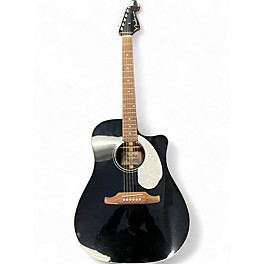 Used Fender Sonoran SCE Black Acoustic Electric Guitar