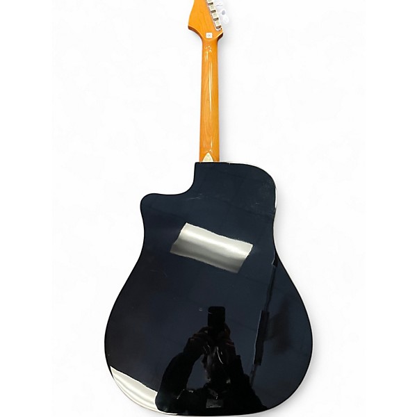 Used Fender Sonoran SCE Black Acoustic Electric Guitar