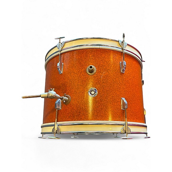 Vintage 1960s Kent 4 Piece kent 4pc Orange Drum Kit