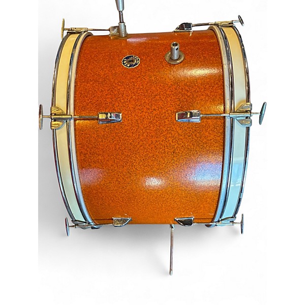 Vintage 1960s Kent 4 Piece kent 4pc Orange Drum Kit
