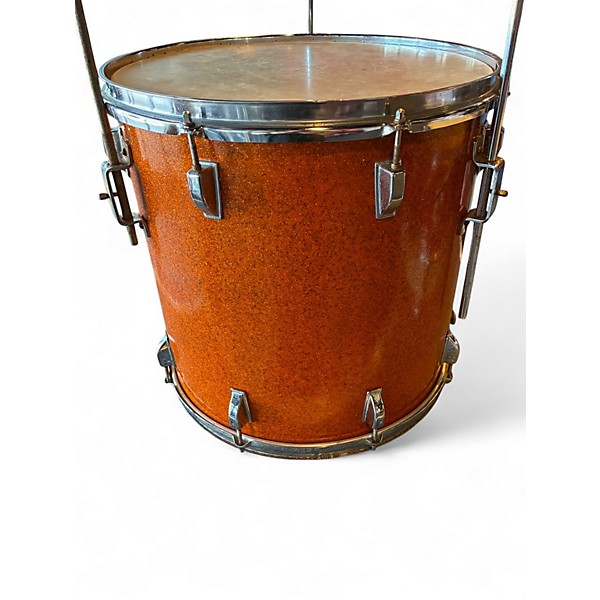 Vintage 1960s Kent 4 Piece kent 4pc Orange Drum Kit