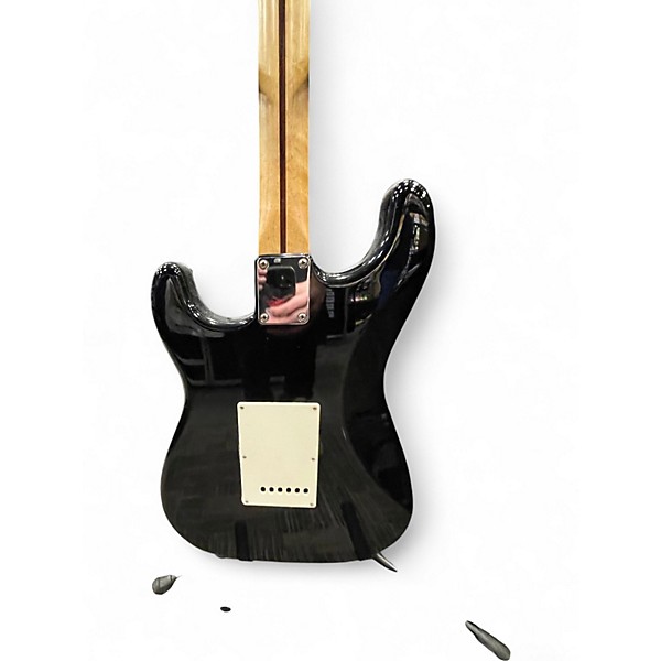 Used Squier Standard Stratocaster Black Solid Body Electric Guitar