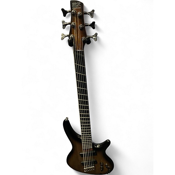 Used Ibanez SRC6MS 6-String Multi-Scale Natural Electric Bass Guitar