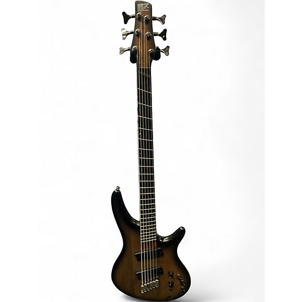 Used Ibanez SRC6MS 6-String Multi-Scale Natural Electric Bass Guitar