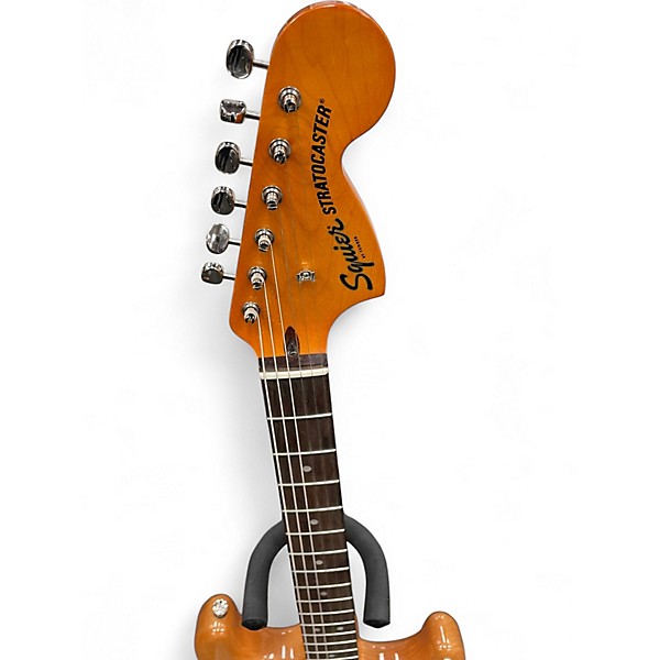 Used Squier Classic Vibe Stratocaster Trans Brown Solid Body Electric Guitar