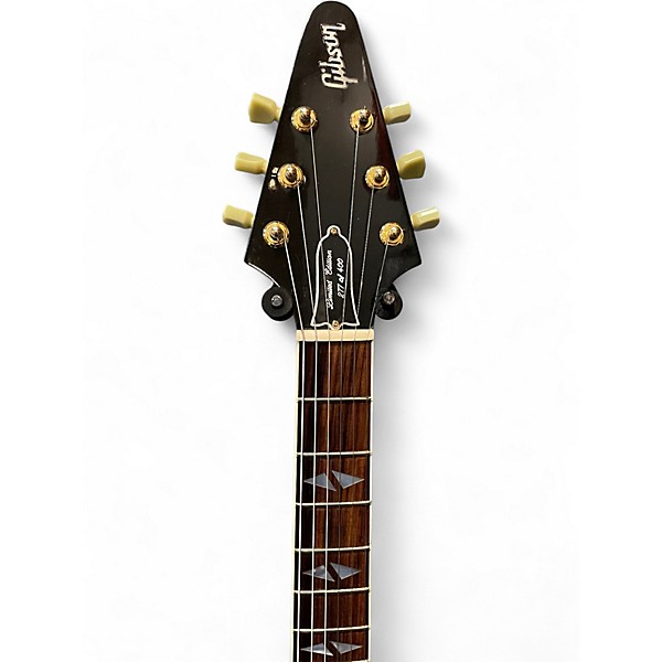 Vintage 1991 Gibson JIMI HENDRIX HALL OF FAME FLYING V Black Solid Body Electric Guitar