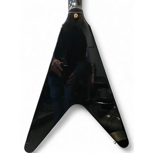 Vintage 1991 Gibson JIMI HENDRIX HALL OF FAME FLYING V Black Solid Body Electric Guitar