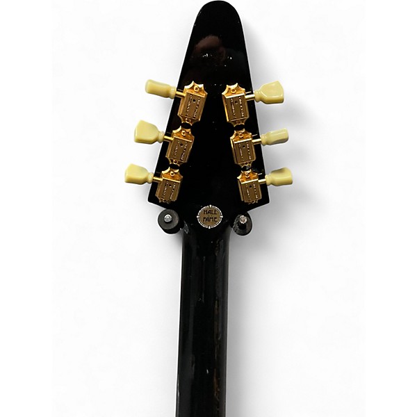 Vintage 1991 Gibson JIMI HENDRIX HALL OF FAME FLYING V Black Solid Body Electric Guitar