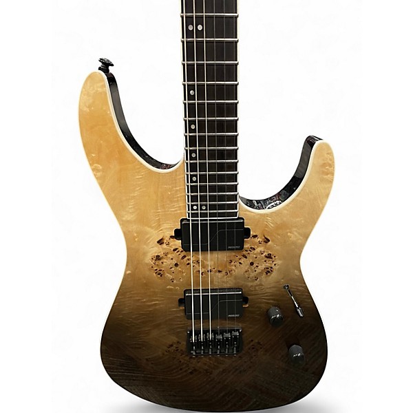 Used ESP LTD M1000HT DELUXE BLACK FADE Solid Body Electric Guitar