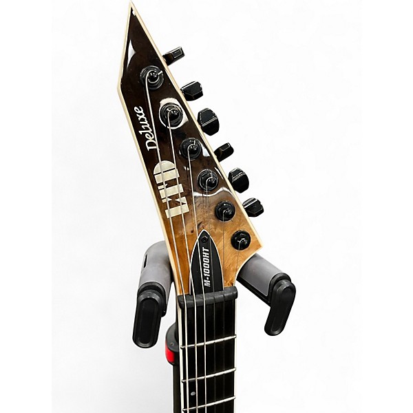 Used ESP LTD M1000HT DELUXE BLACK FADE Solid Body Electric Guitar